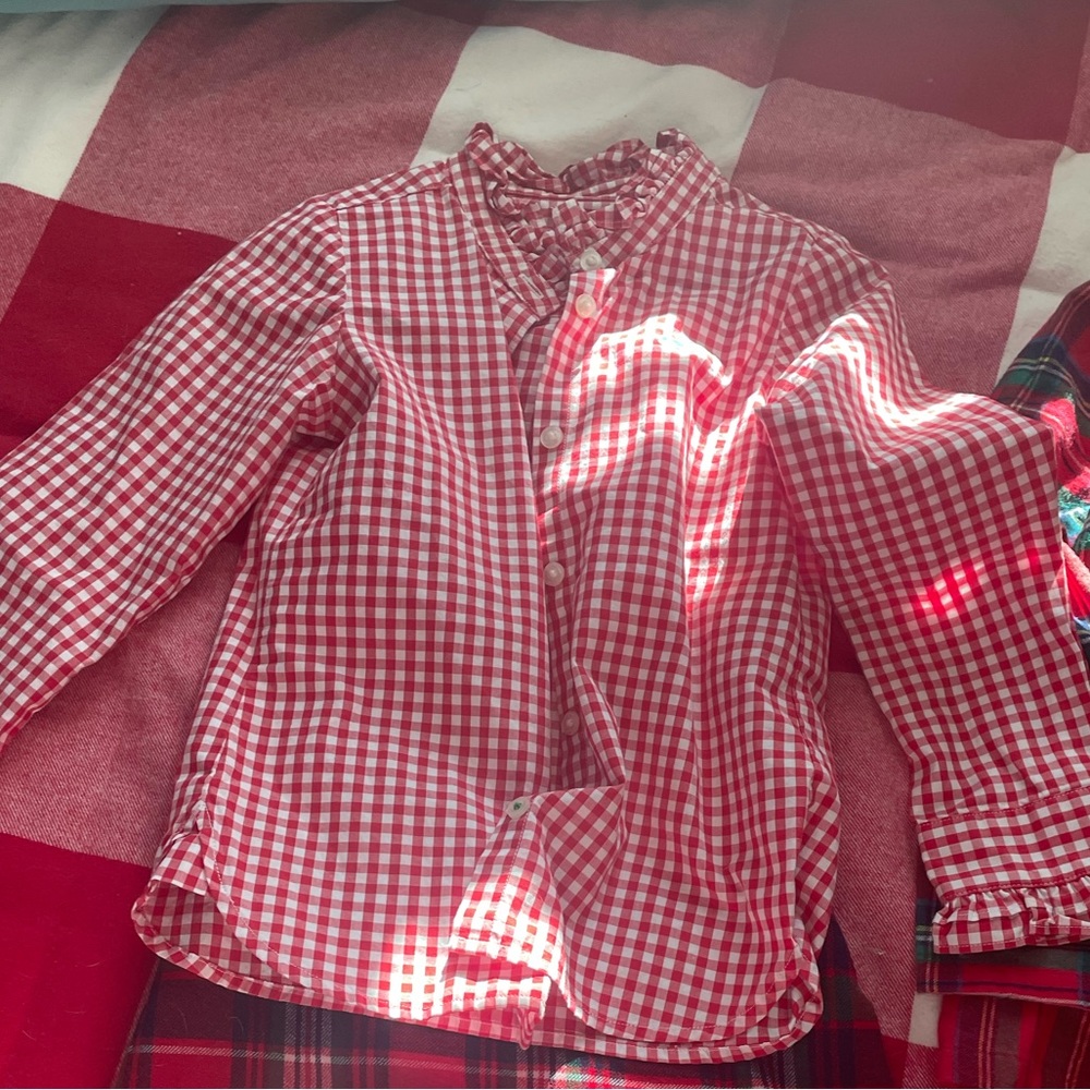 Vineyard vine toddler gingham shirt